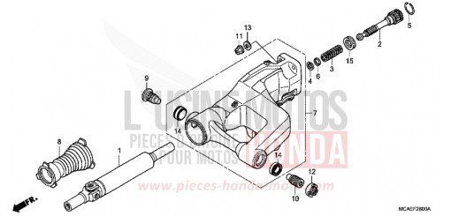 BRAS OSCILLANT GL1800F de 2015